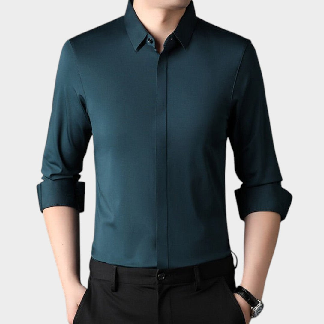 LUIS | Camisa elástica sin arrugas