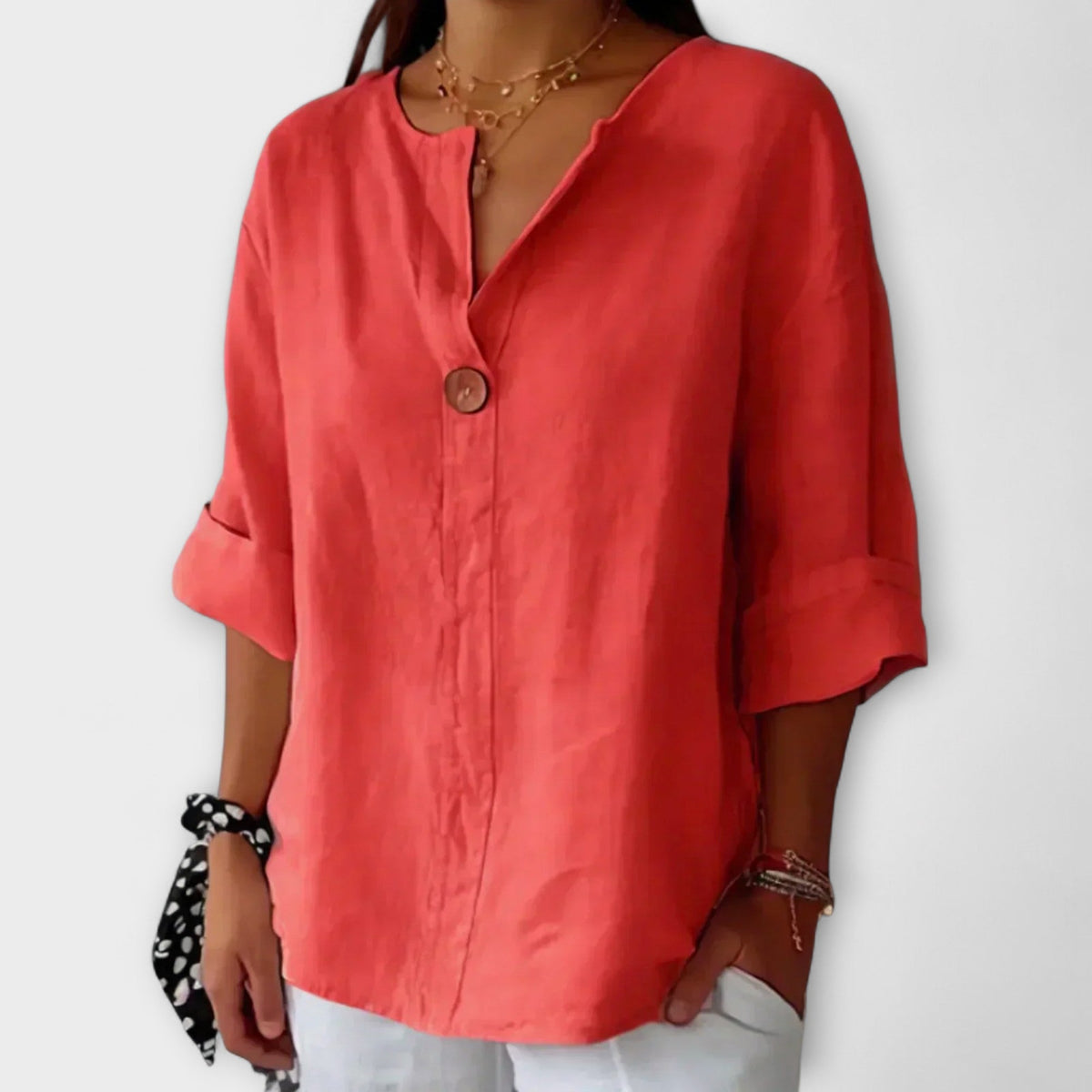 JULIA | Blusa con escote en V