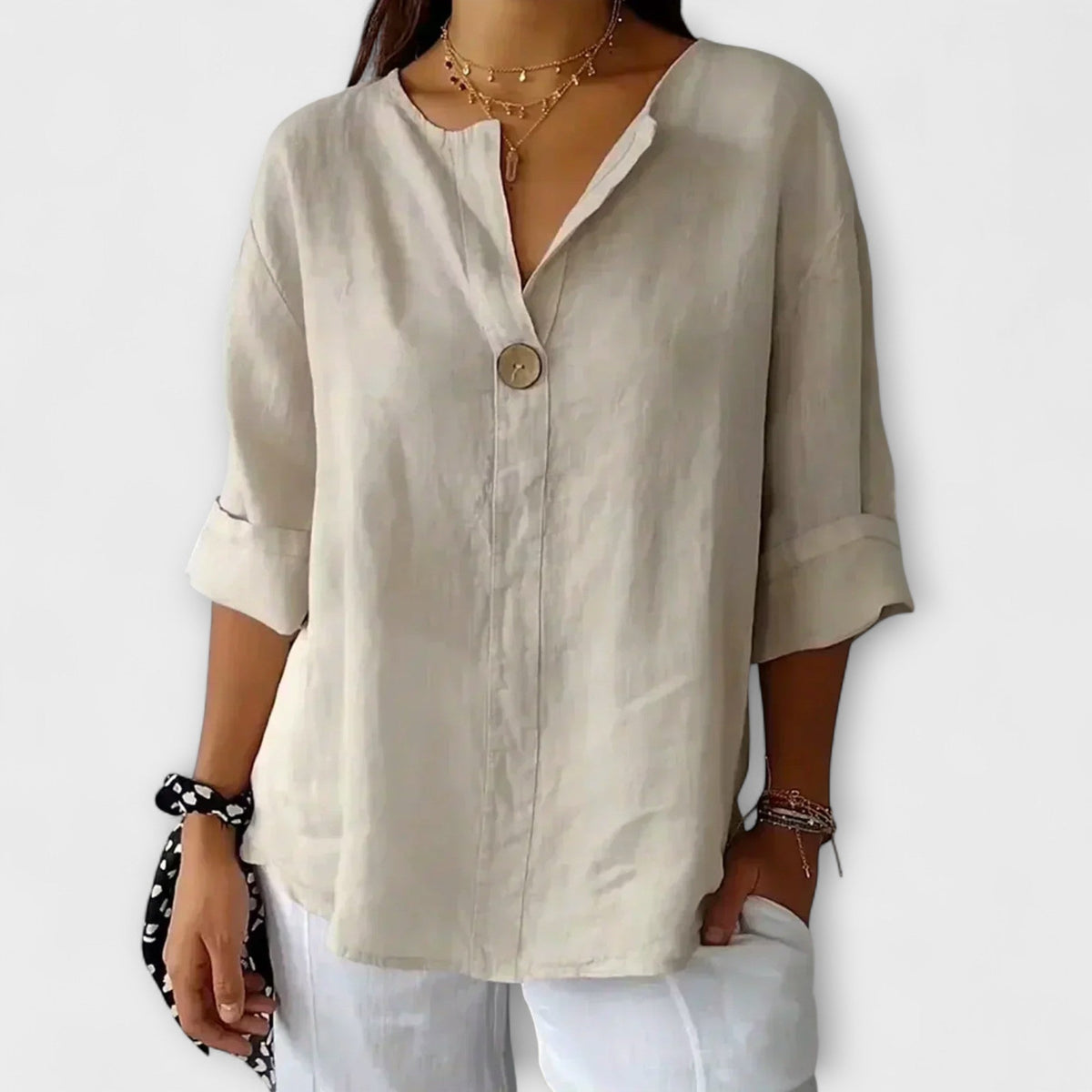 JULIA | Blusa con escote en V