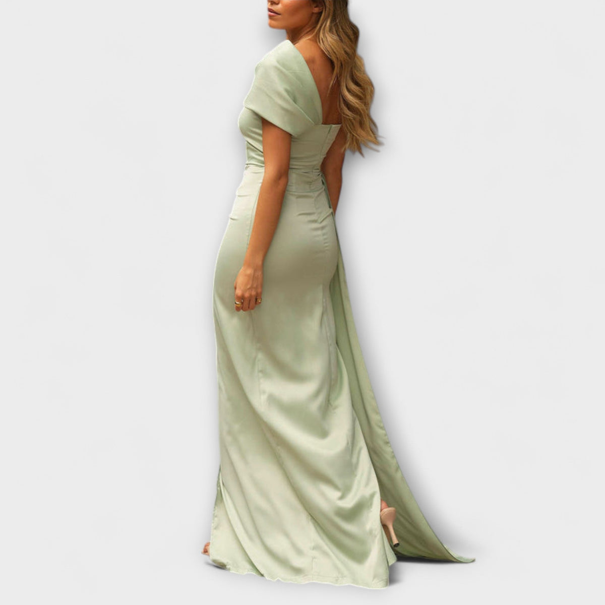 CAMILA | Vestido maxi con escote asimétrico