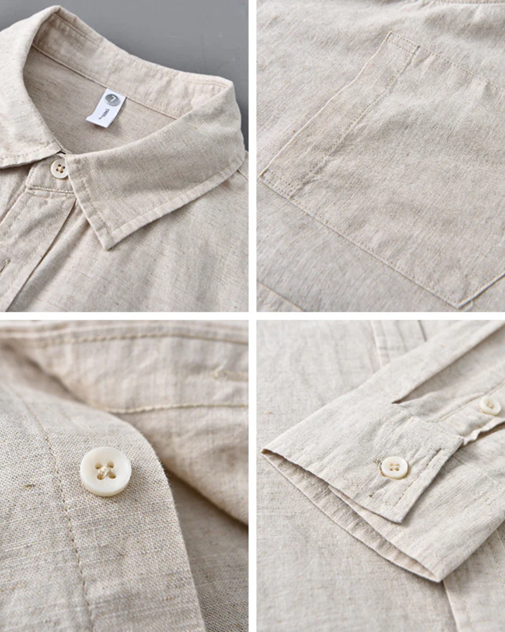 RENATA | Camisa de lino con ajuste estructurado