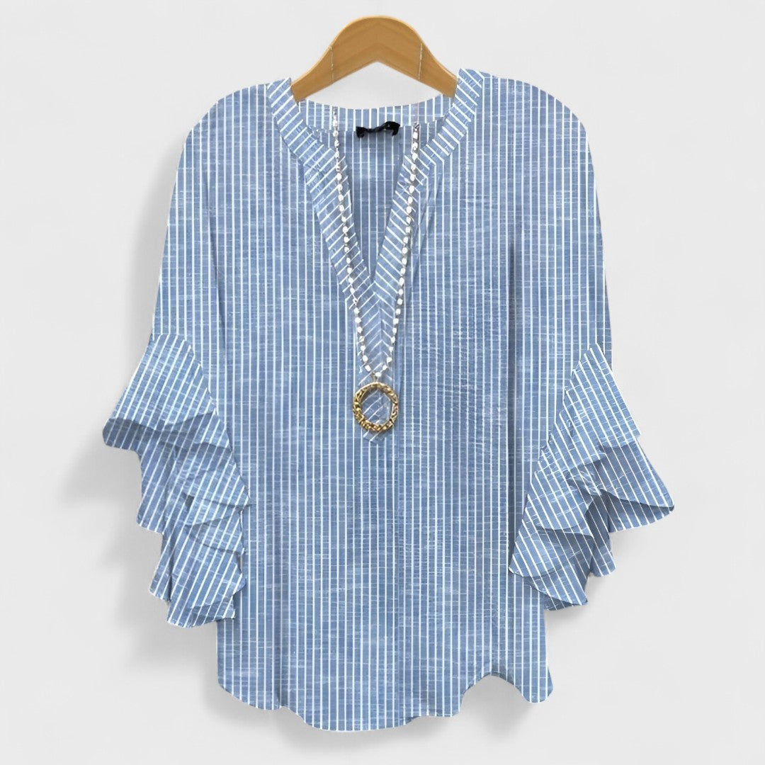 PAOLA | Blusa con escote en lazada
