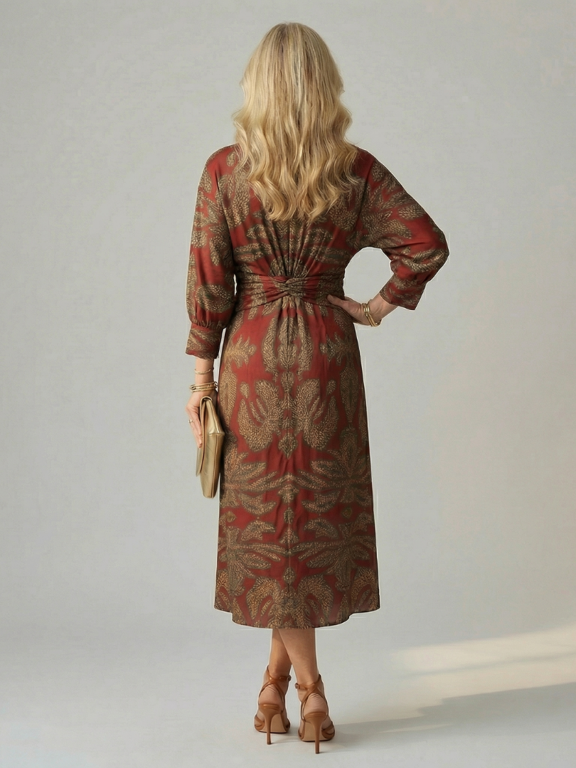 VALENTINA | Vestido midi cruzado