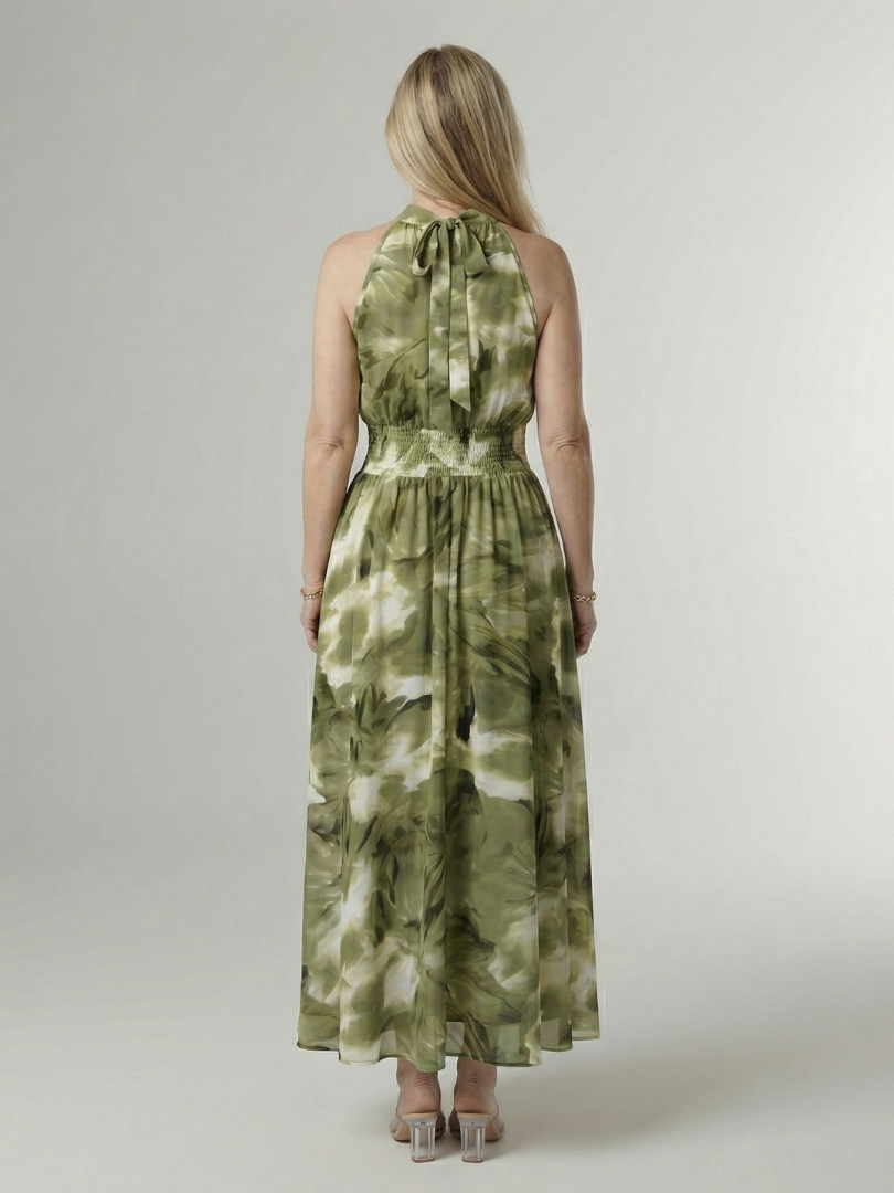 BEATRIZ | Vestido midi halter