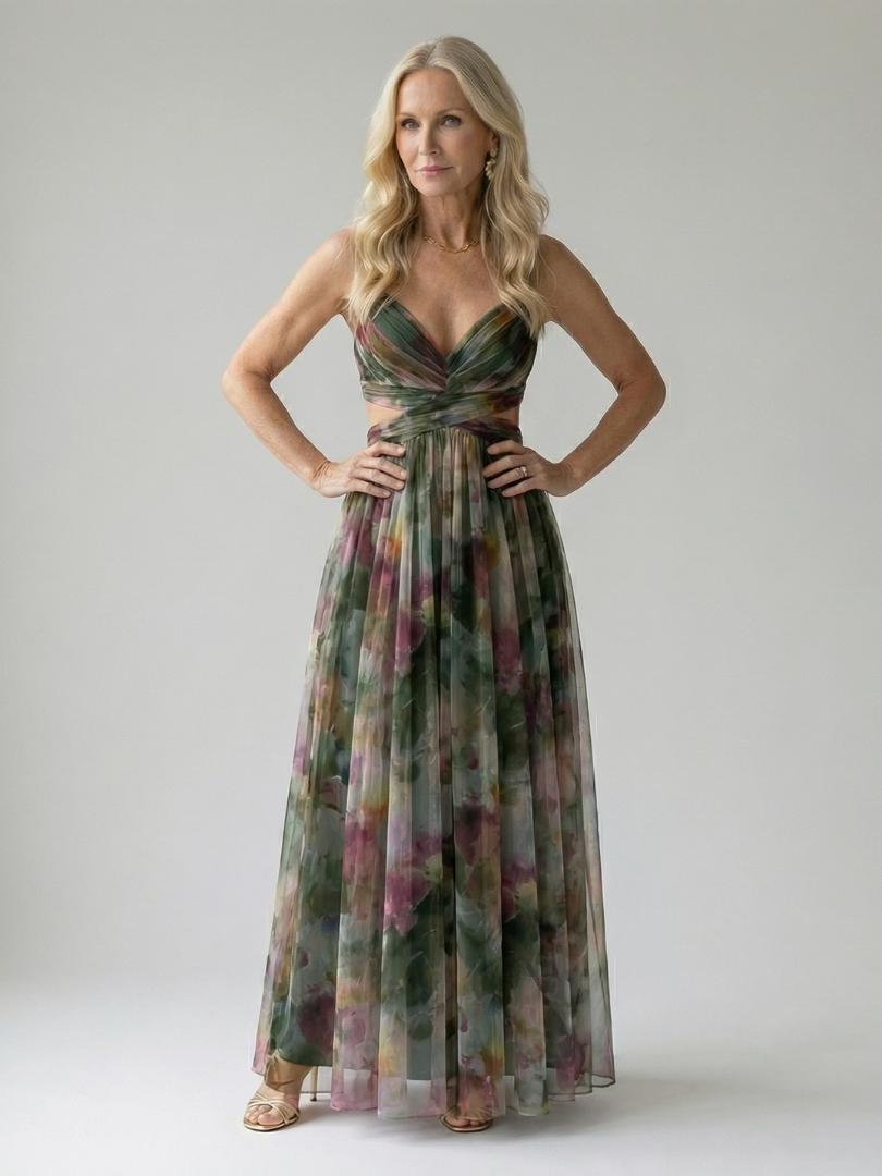 RENATA | Vestido maxi cruzado