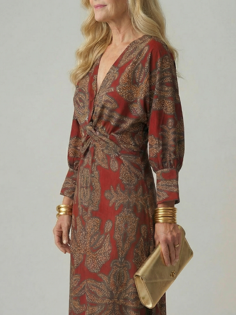 VALENTINA | Vestido midi cruzado