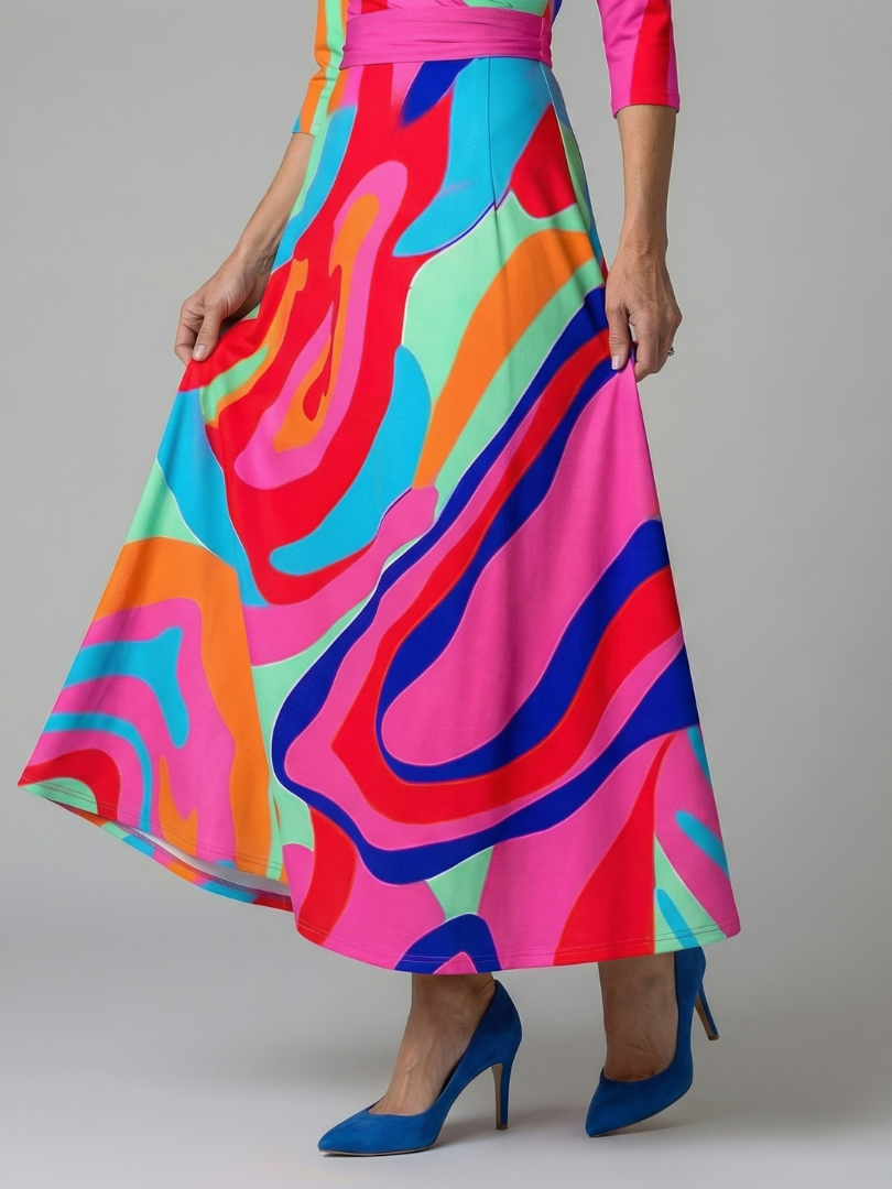 ANDREA | Vestido maxi con escote cruzado