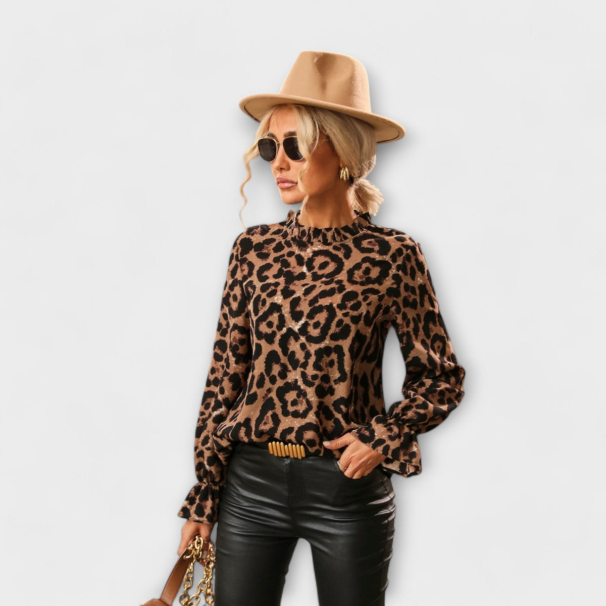DANIELA | Blusa con cuello plisado