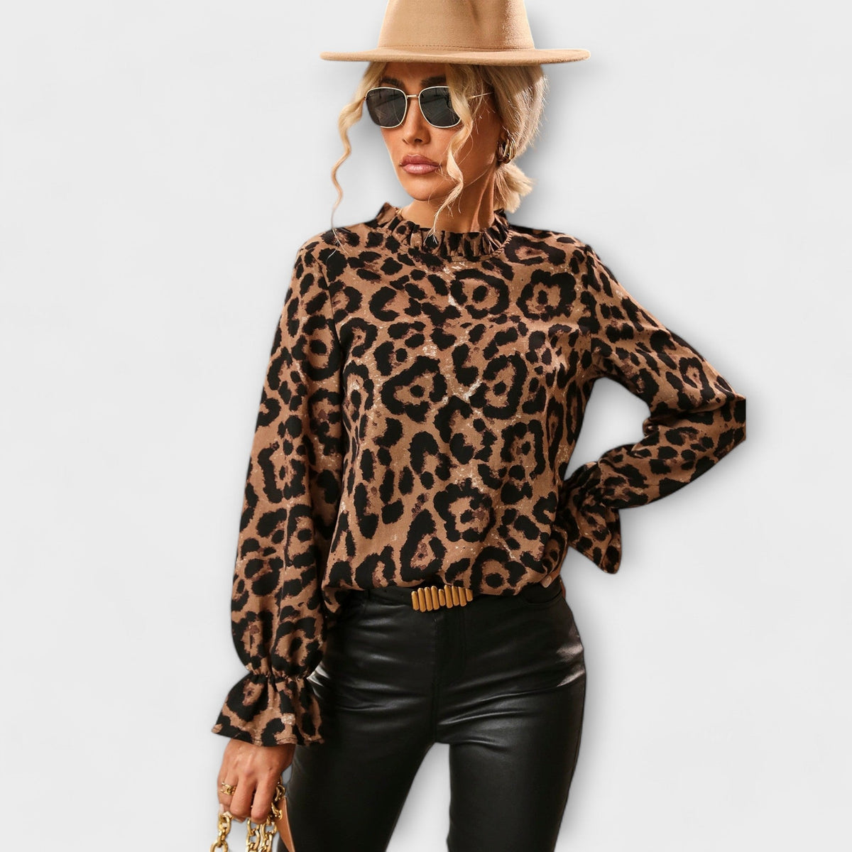 DANIELA | Blusa con cuello plisado