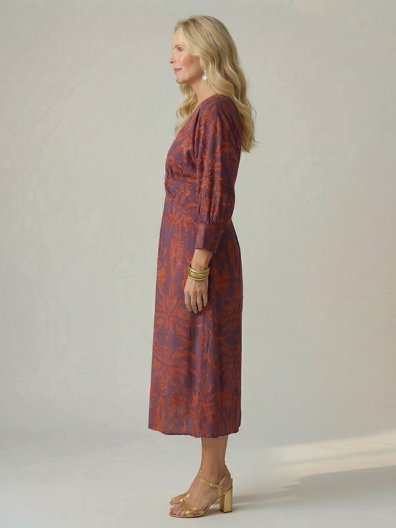 VALENTINA | Vestido midi cruzado