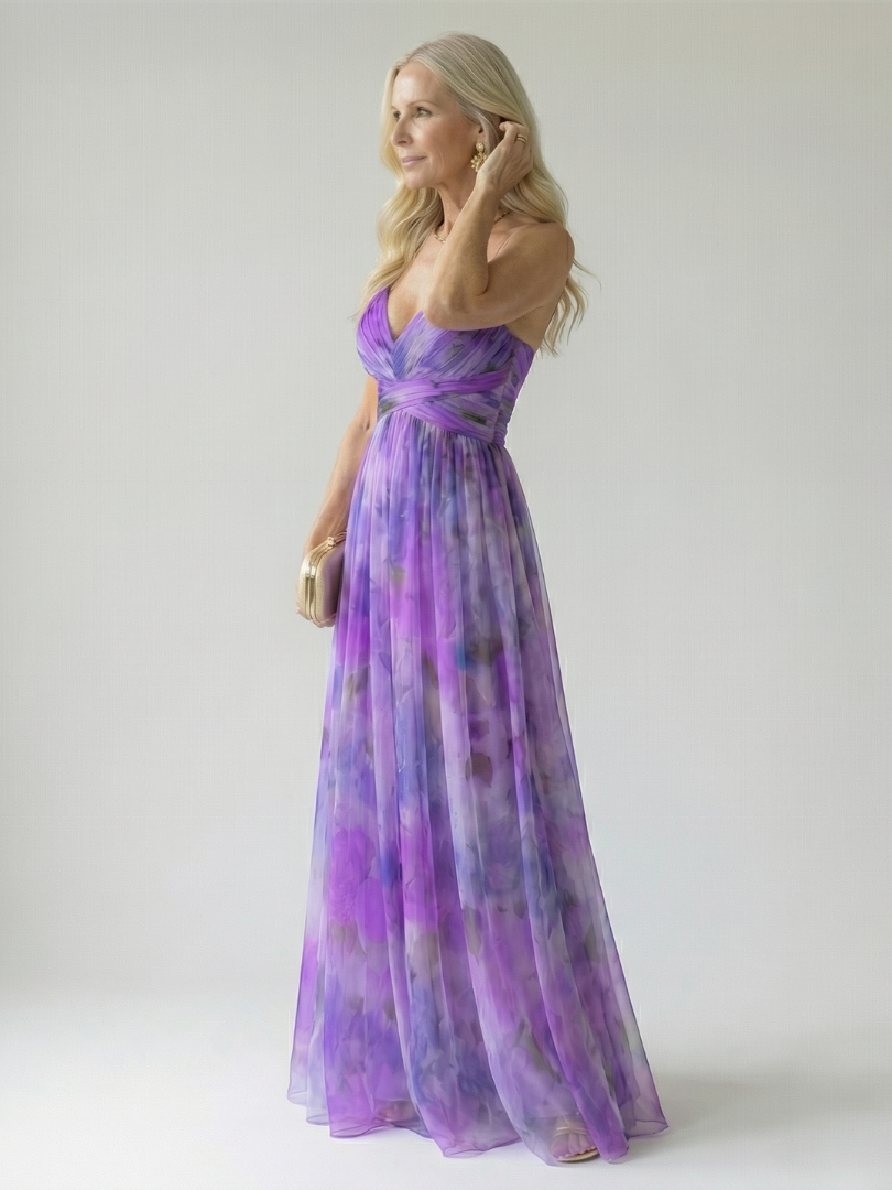 RENATA | Vestido maxi cruzado