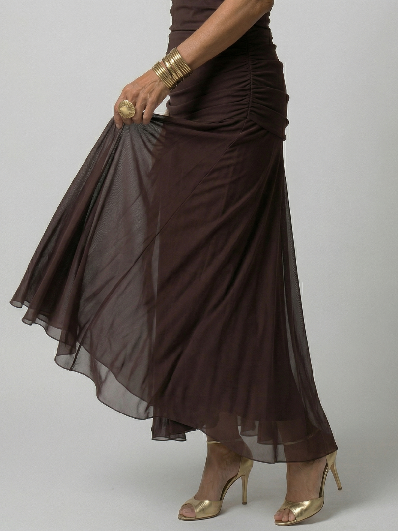 DANIELA | Vestido midi con hombros descubiertos