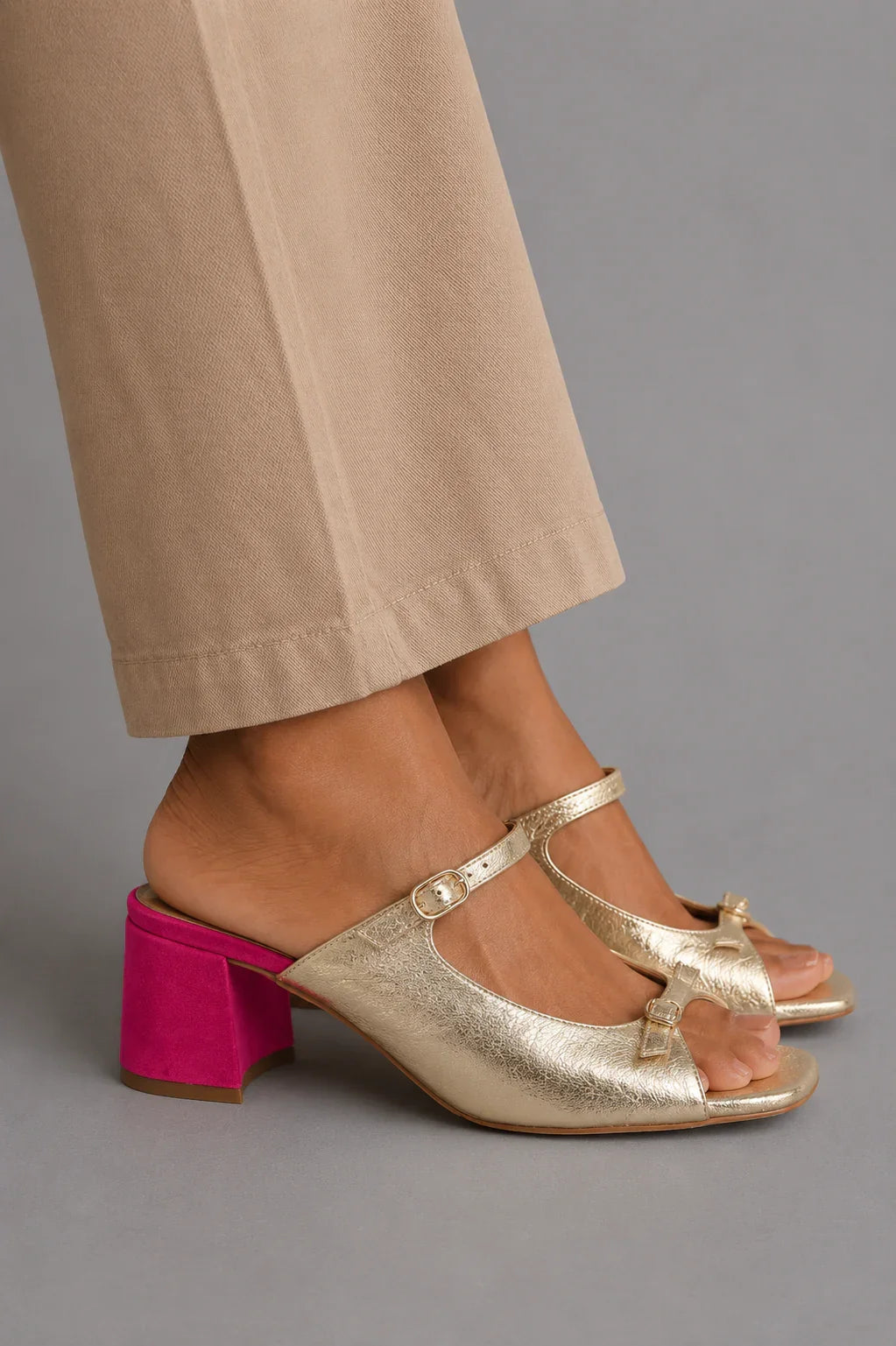 VALENTINA | Sandalias de tacón ancho
