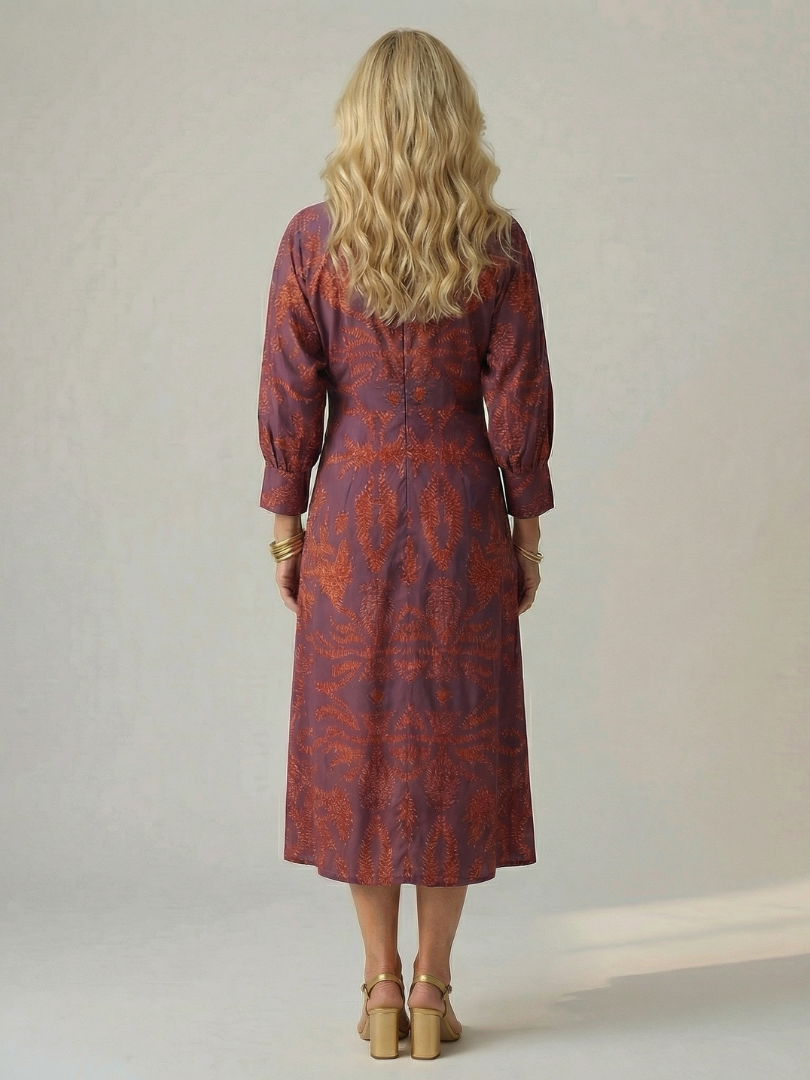 VALENTINA | Vestido midi cruzado