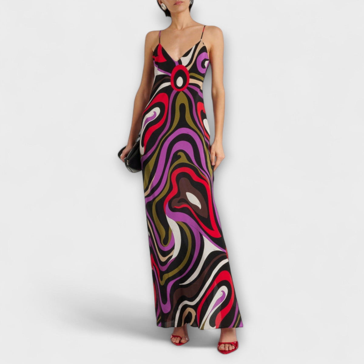 EMILIA | Vestido maxi estampado