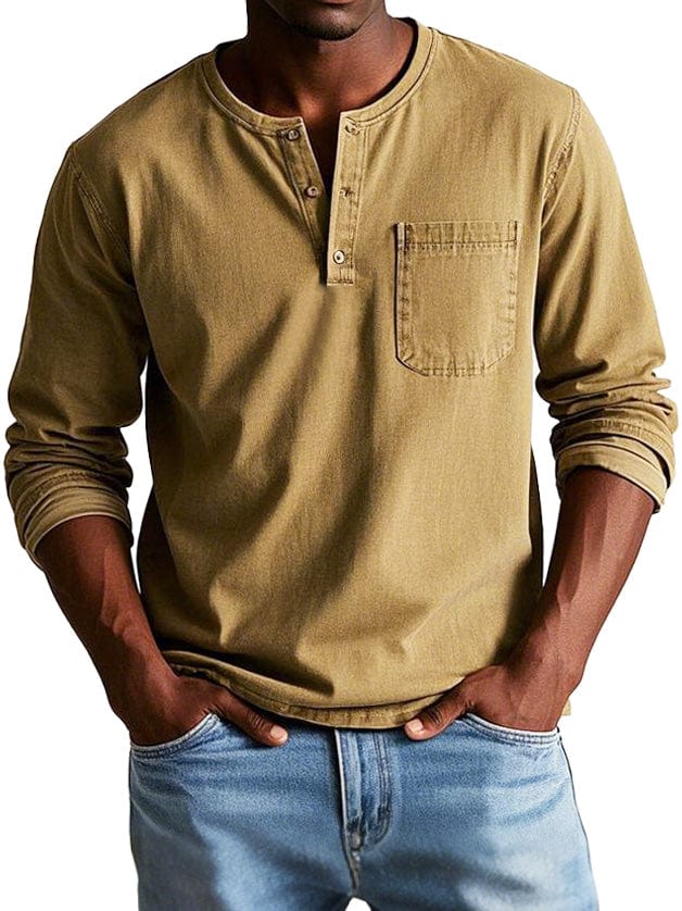 MATEO | Camiseta Henley de manga larga