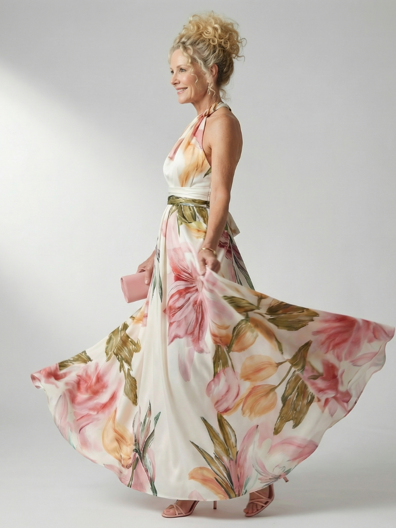EMILIA | Vestido maxi floral