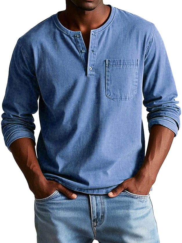 MATEO | Camiseta Henley de manga larga