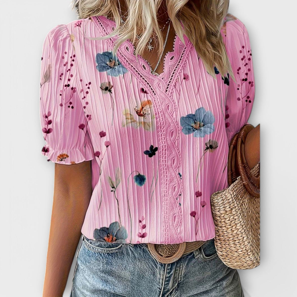 ISABELLA | Blusa con escote en V