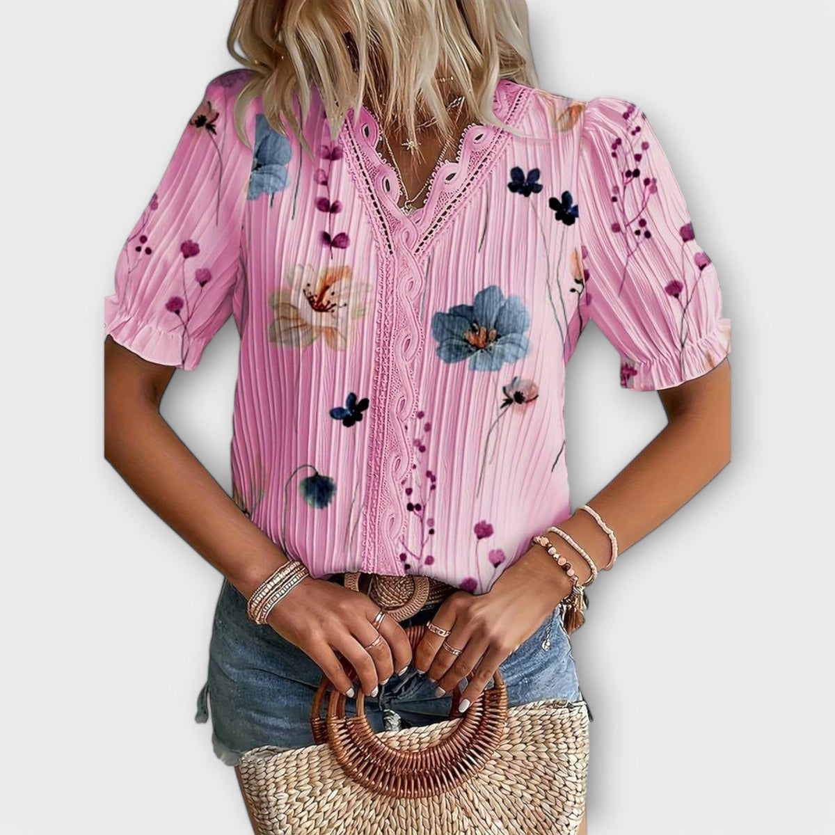 ISABELLA | Blusa con escote en V