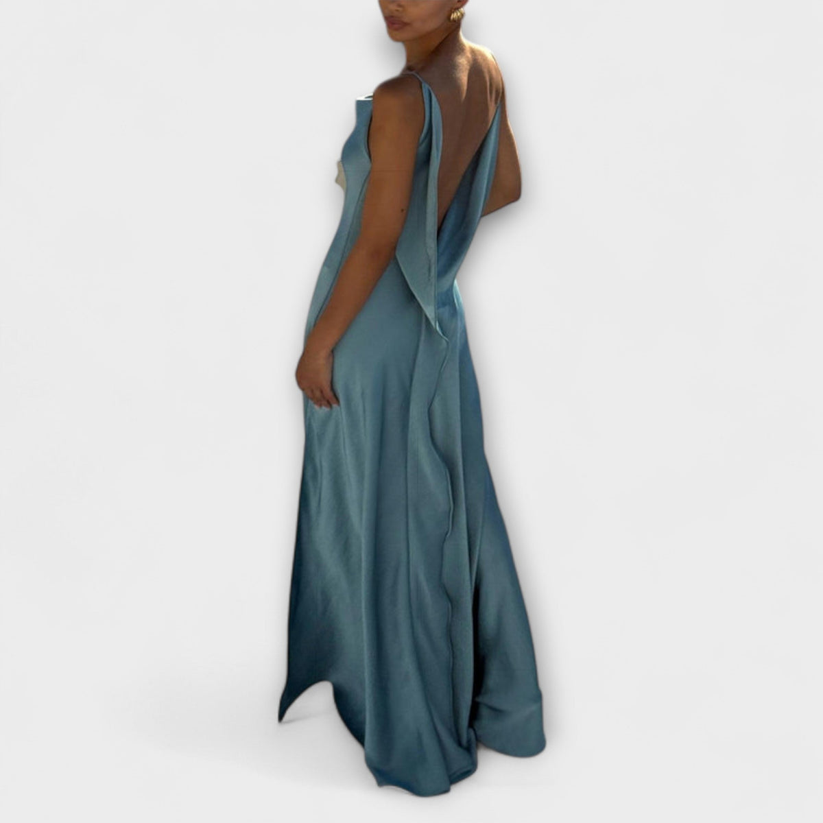 VALENTINA | Vestido maxi con abertura alta
