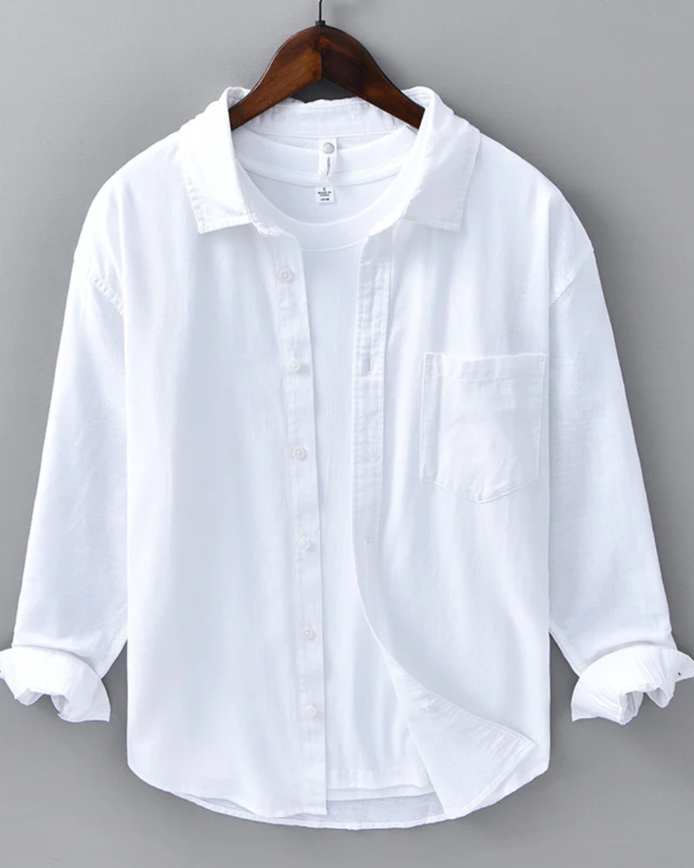 RENATA | Camisa de lino con ajuste estructurado