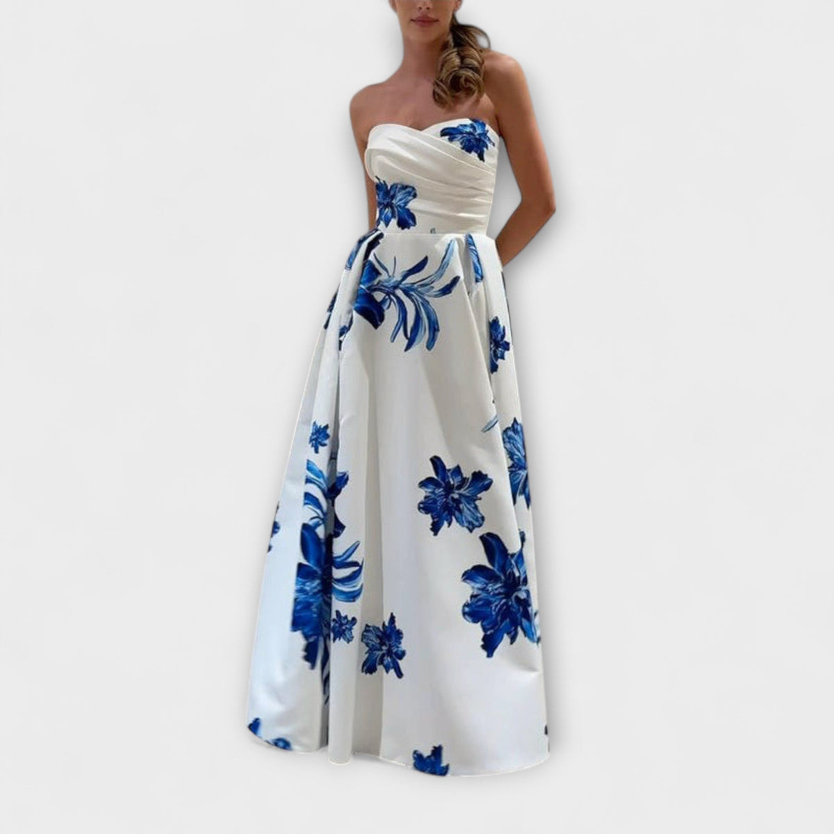 PAOLA | Vestido maxi floral