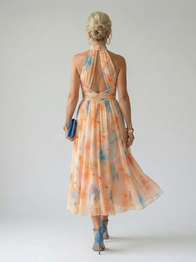 LUCÍA | Vestido midi halter