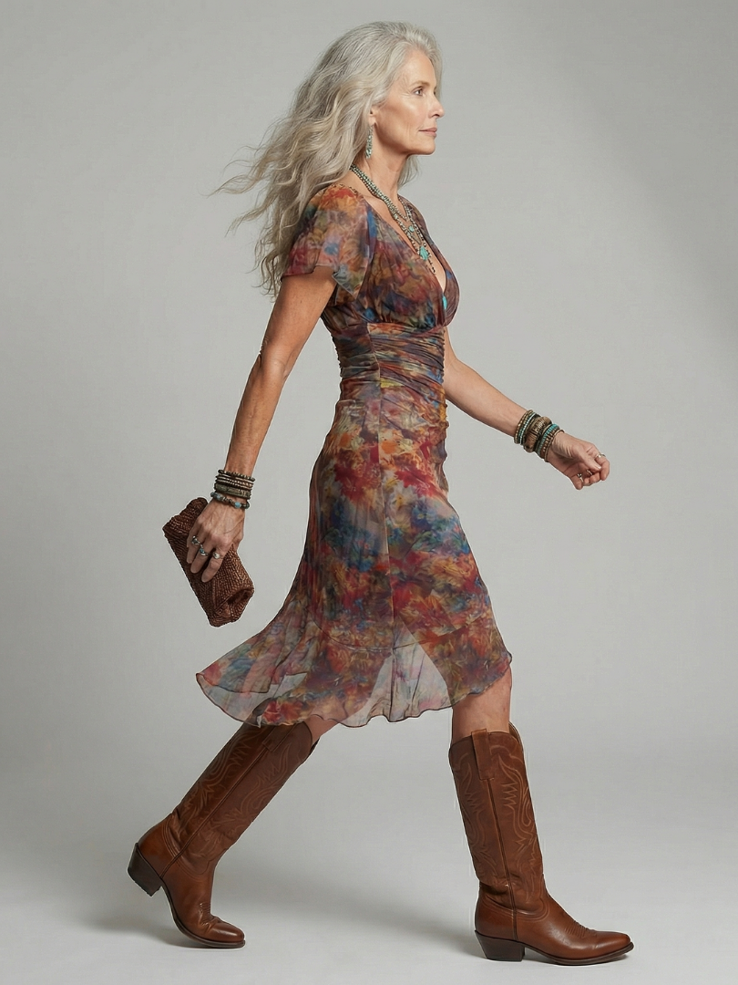 PAOLA | Vestido midi halter