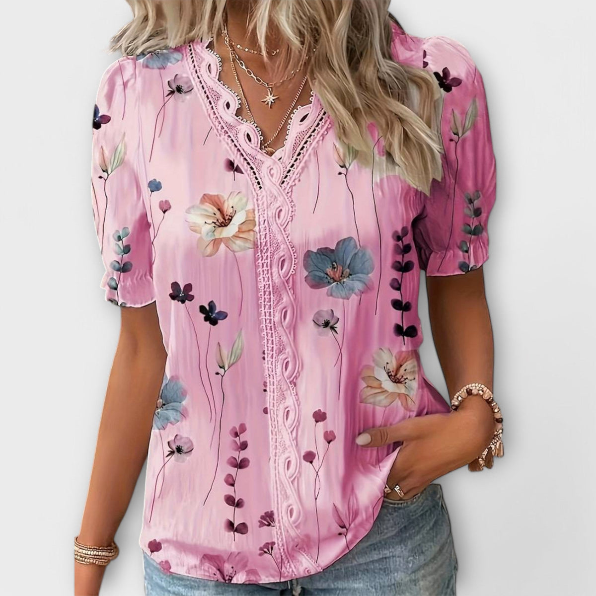 ISABELLA | Blusa con escote en V
