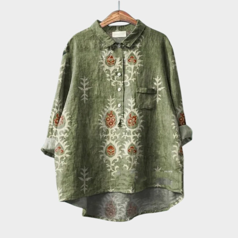 GUADALUPE | Blusa con ribete de encaje