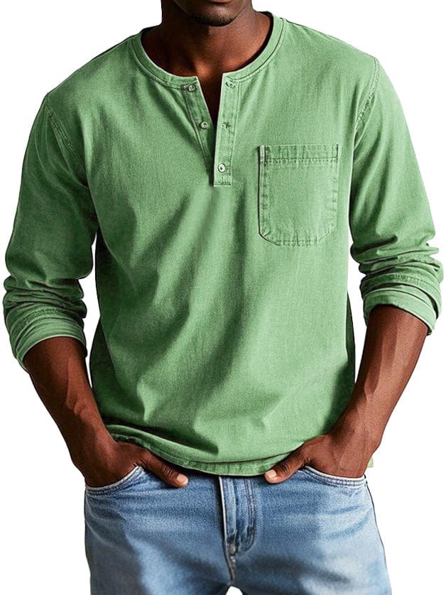 MATEO | Camiseta Henley de manga larga