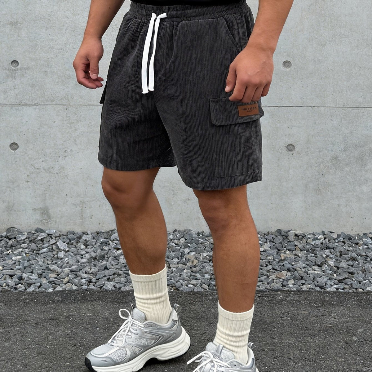 NATALIA | Shorts cargo acanalados