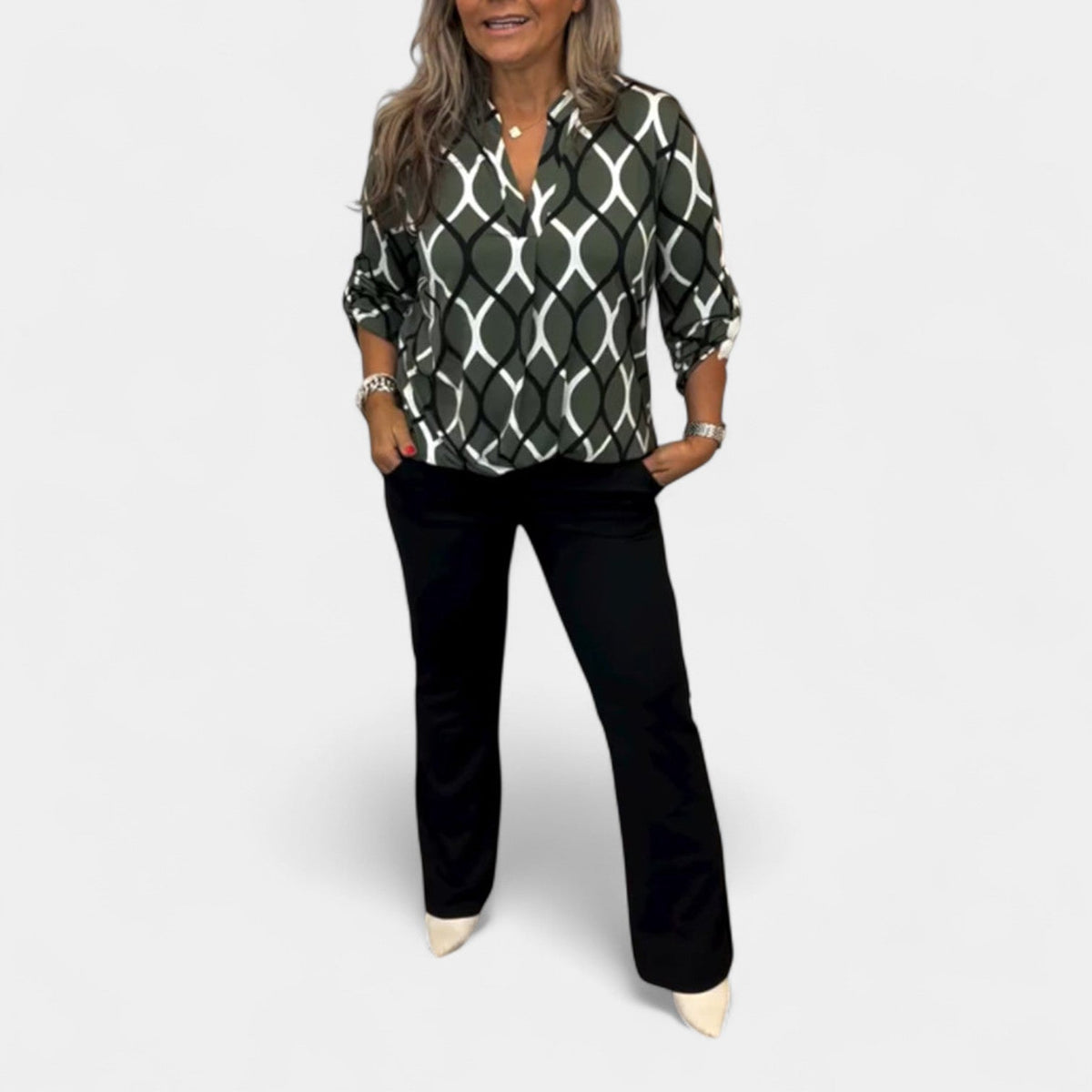 JIMENA | Blusa con estampado gráfico