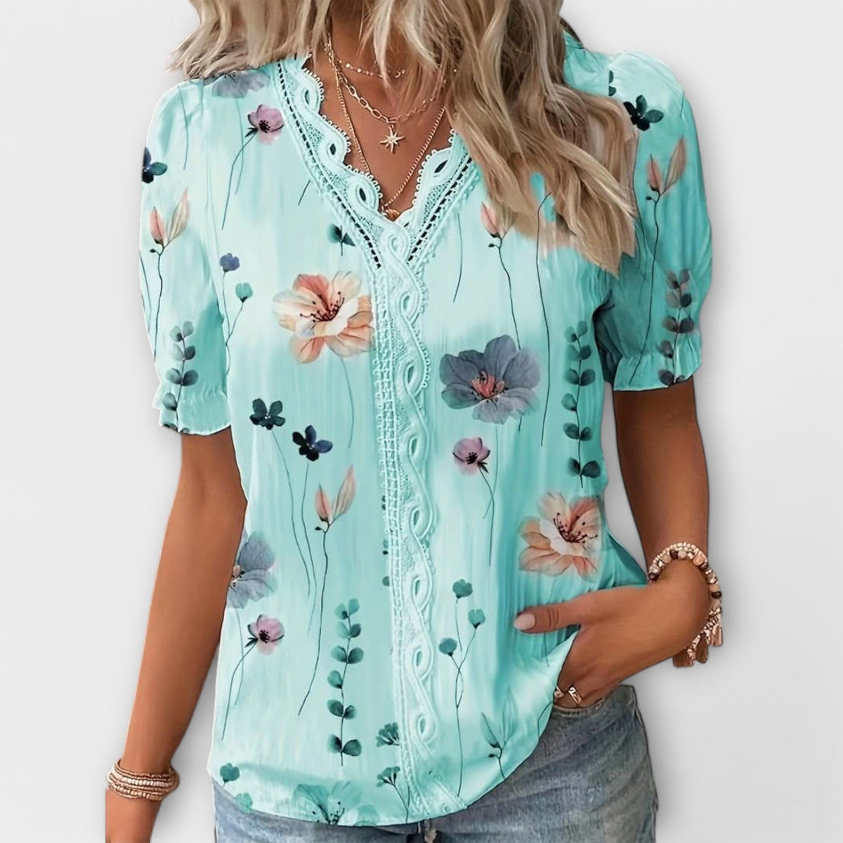 ISABELLA | Blusa con escote en V
