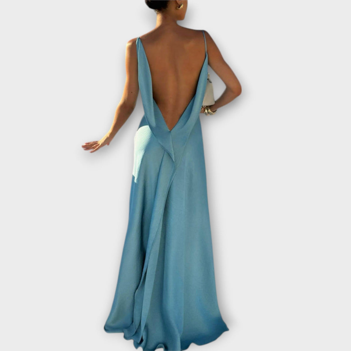 VALENTINA | Vestido maxi con abertura alta