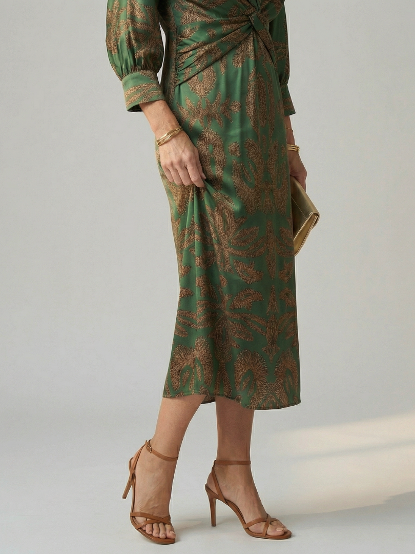VALENTINA | Vestido midi cruzado