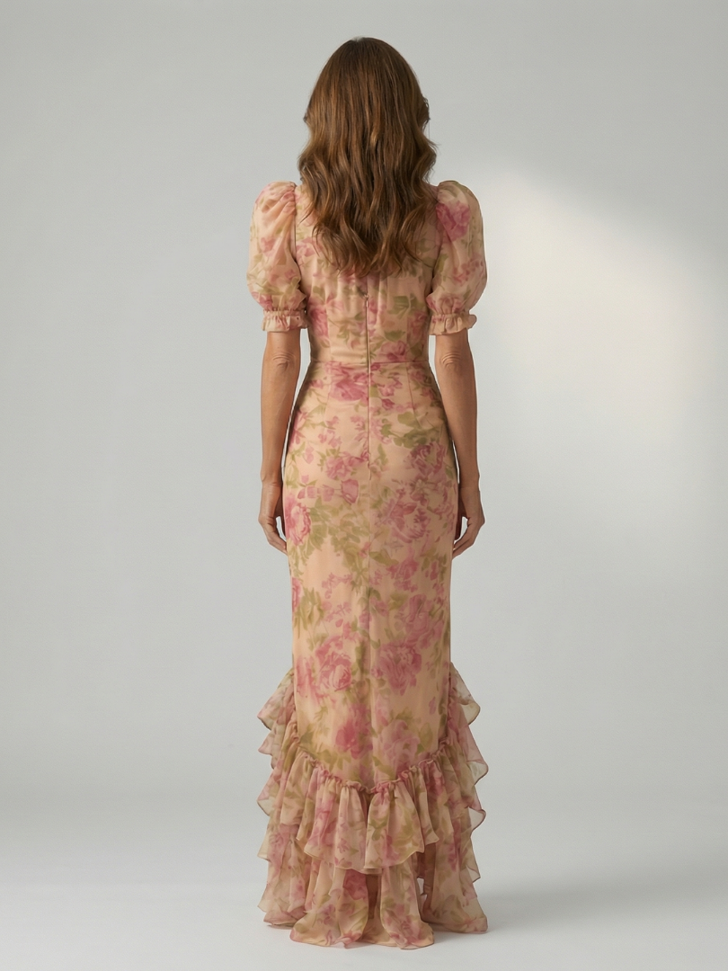 ELENA | Vestido midi de escote alto