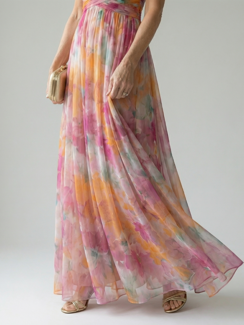 RENATA | Vestido maxi cruzado