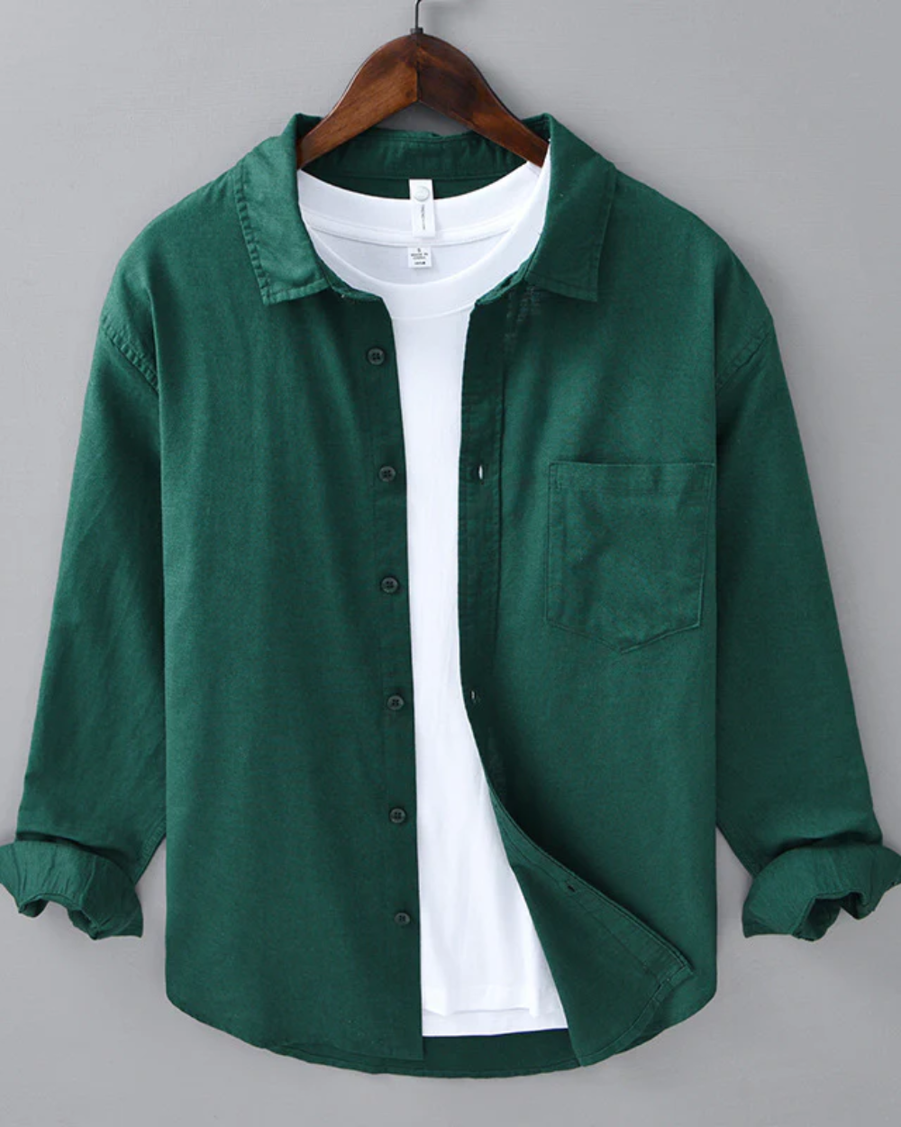 RENATA | Camisa de lino con ajuste estructurado
