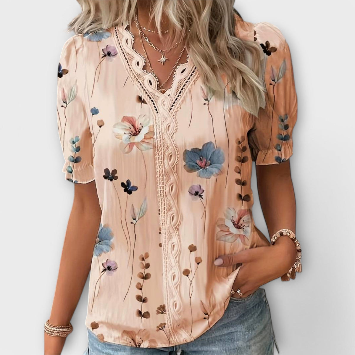 ISABELLA | Blusa con escote en V