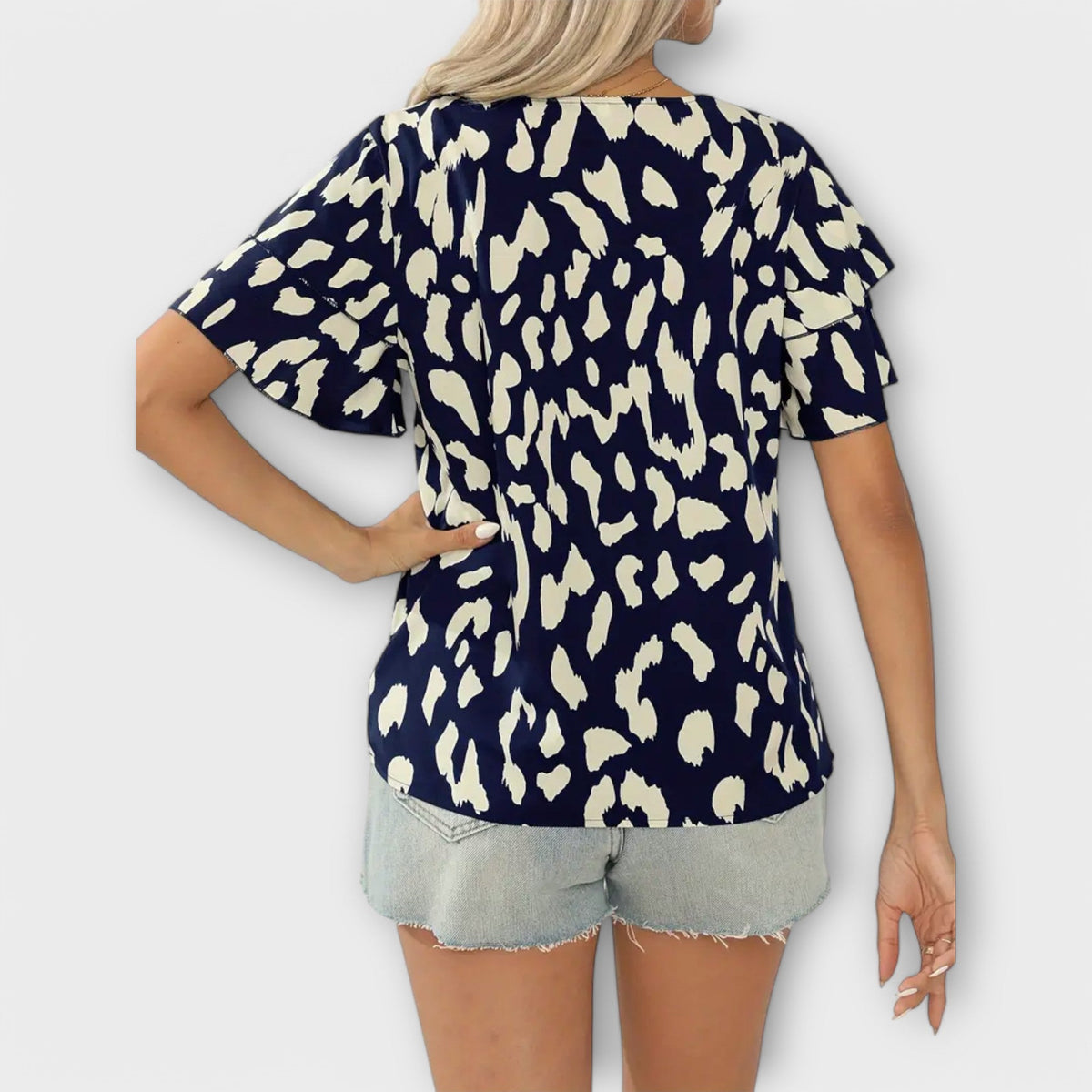 SOFÍA | Blusa con estampado de leopardo