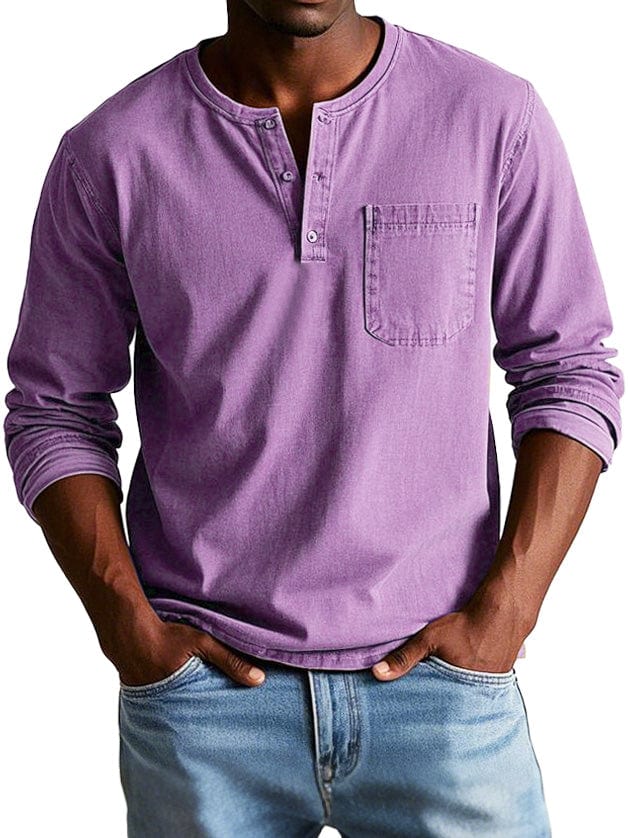 MATEO | Camiseta Henley de manga larga
