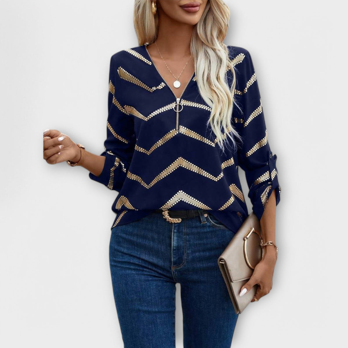 GUADALUPE | Blusa con cuello polo