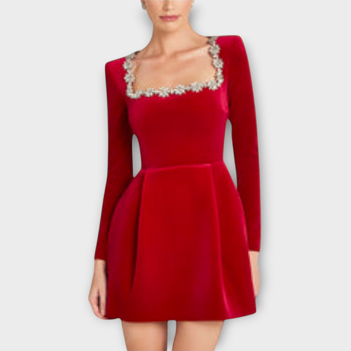 SOFÍA | Vestido mini con escote cuadrado
