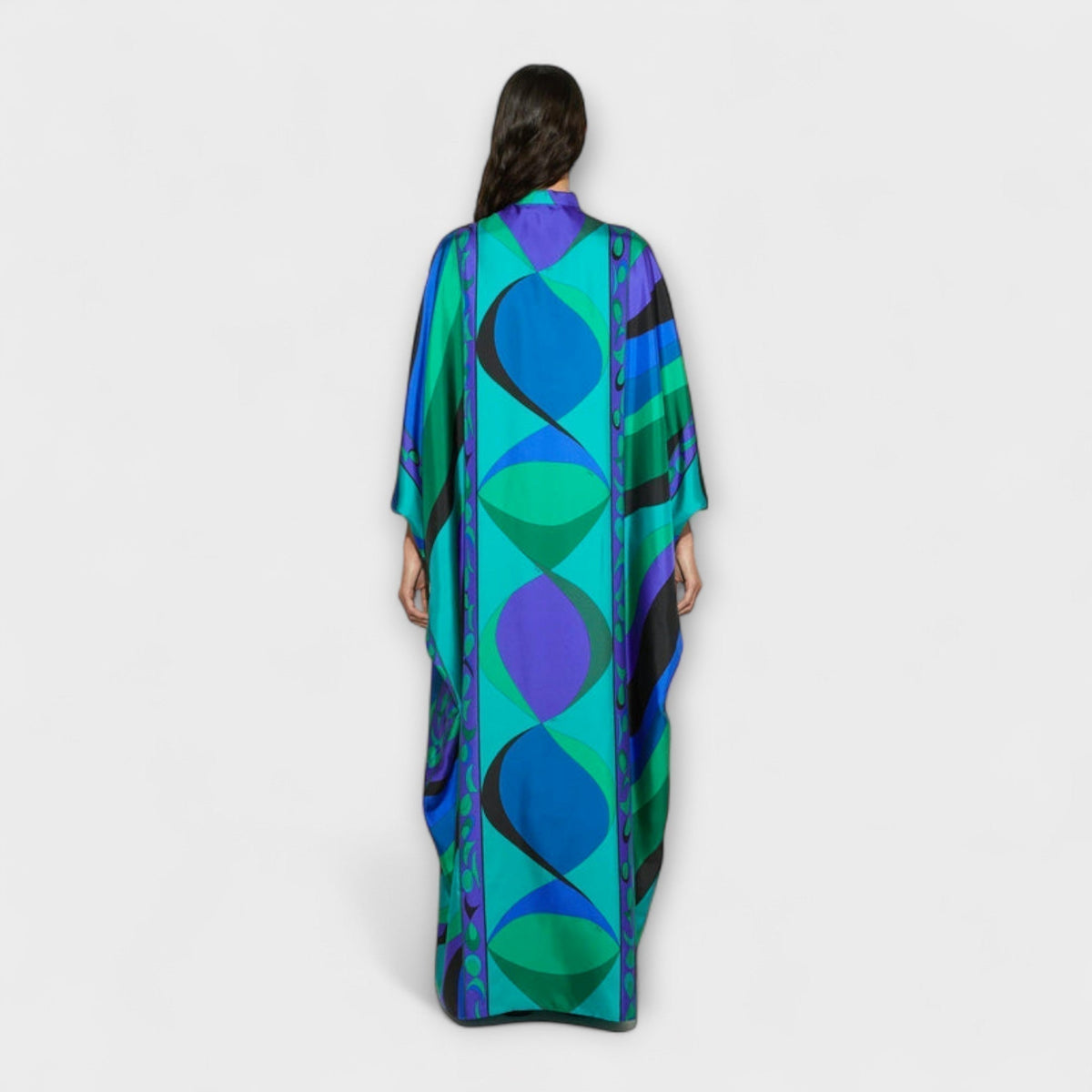 JIMENA | Caftán con estampado psicodélico