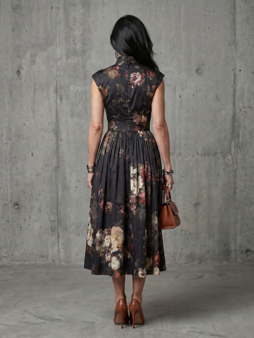 PILAR | Vestido midi plisado