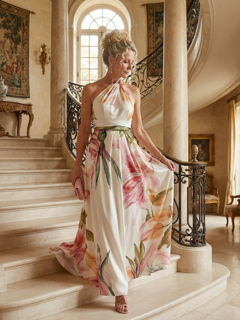 EMILIA | Vestido maxi floral
