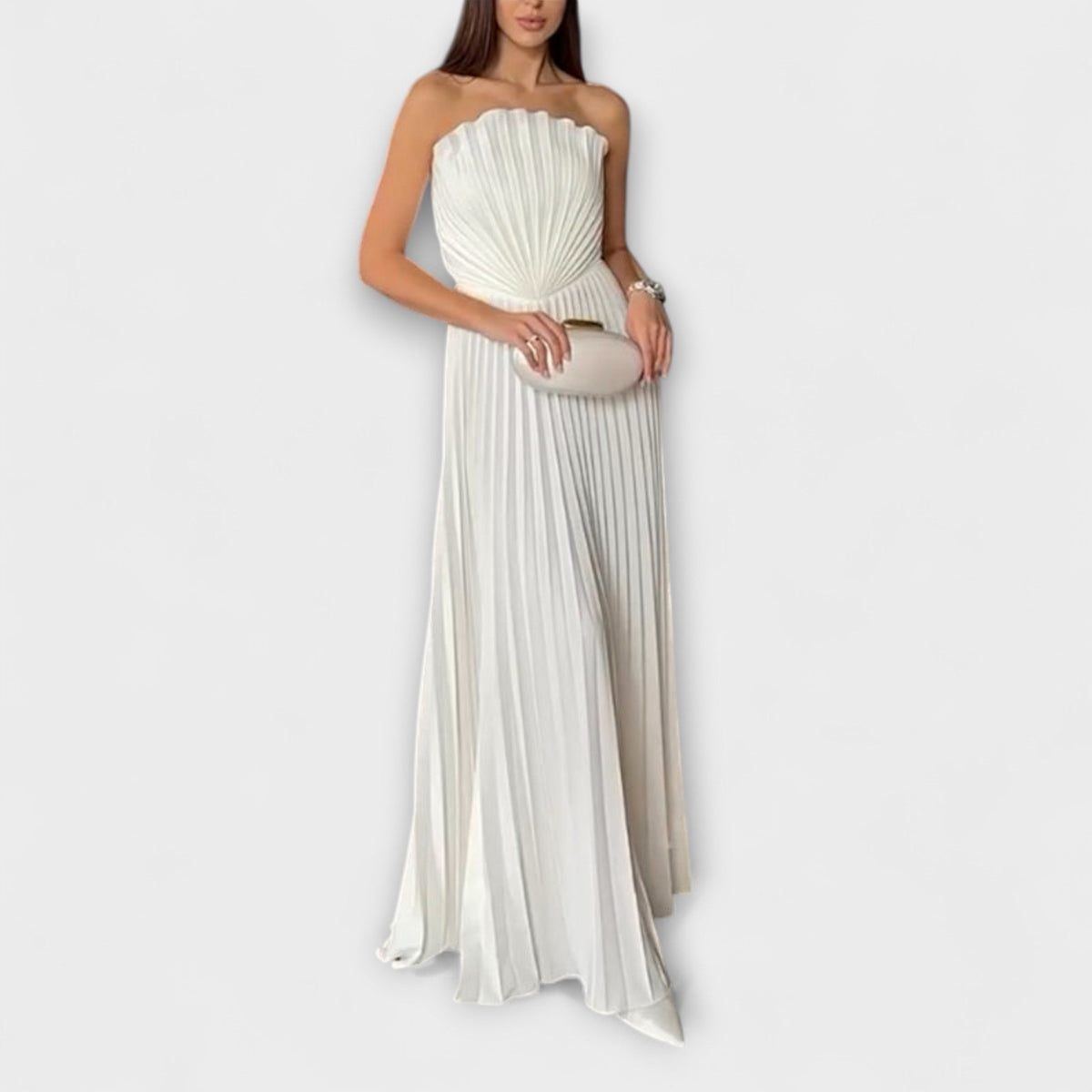 RENATA | Vestido plisado informal