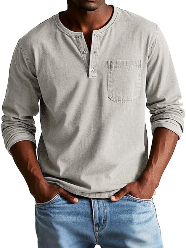 MATEO | Camiseta Henley de manga larga